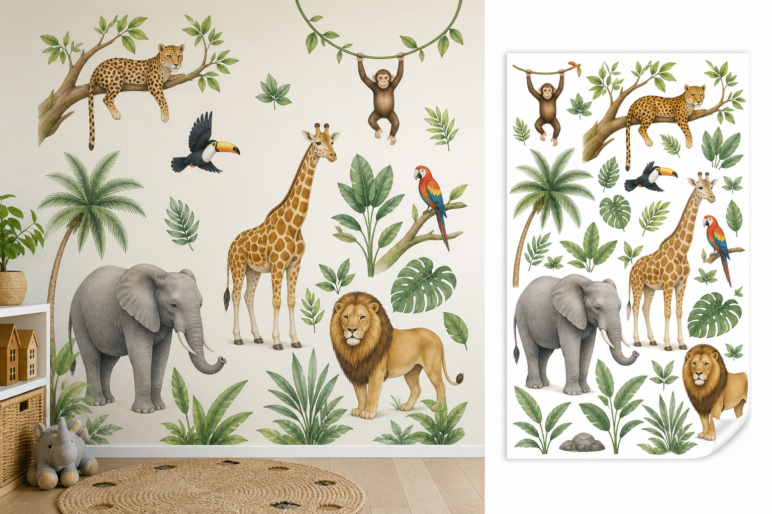 Jungle Safari Mural