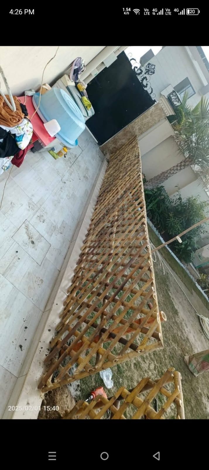Patio Bamboo Screen